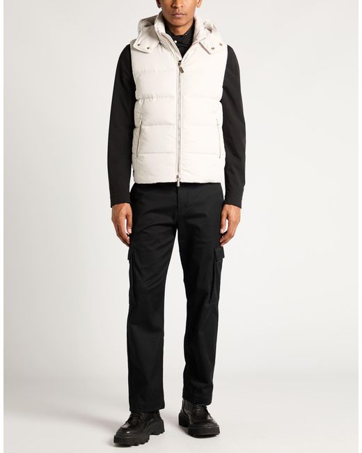 Moorer White Vest Polyester for men