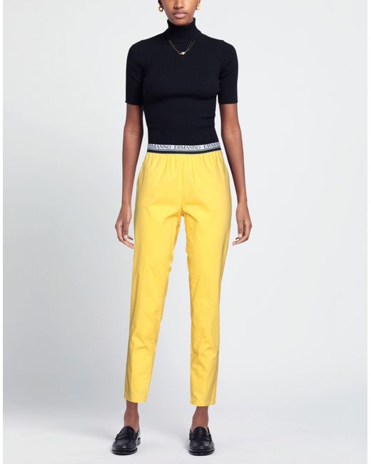ERMANNO FIRENZE Yellow Trouser