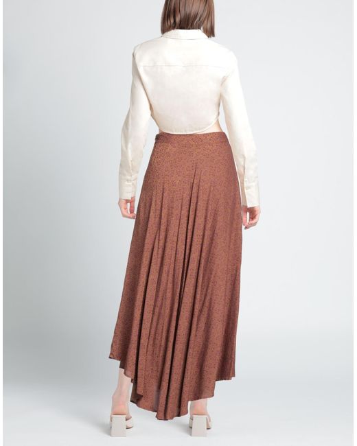 ALESSIA SANTI Brown Maxi-Rock
