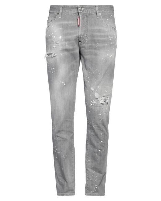 DSquared² Gray Jeans Cotton, Elastane for men