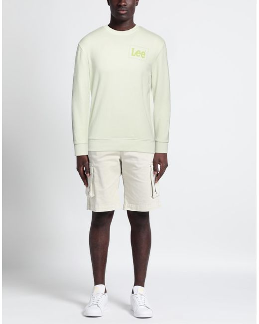 Lee Jeans White Sweatshirt for men
