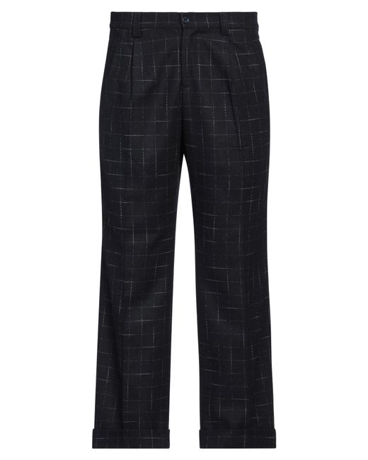 Daniele Alessandrini Blue Midnight Pants Wool, Polyester, Polyamide, Cotton for men