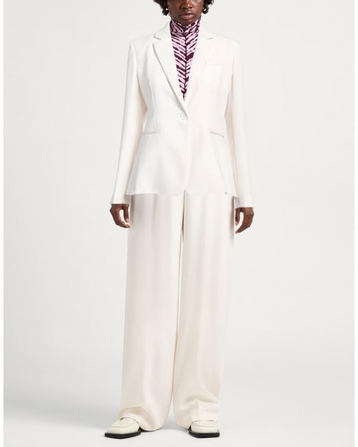 P.A.R.O.S.H. White P.A.R.O..H. Blazer Polyester