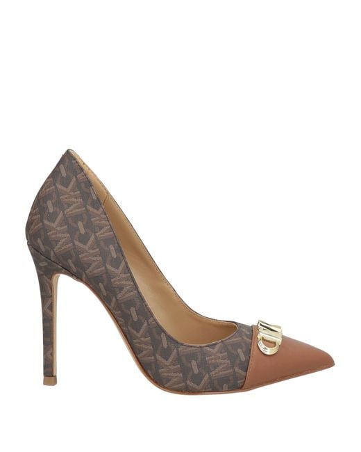 MICHAEL Michael Kors Brown Chocolate Pumps Textile Fibers