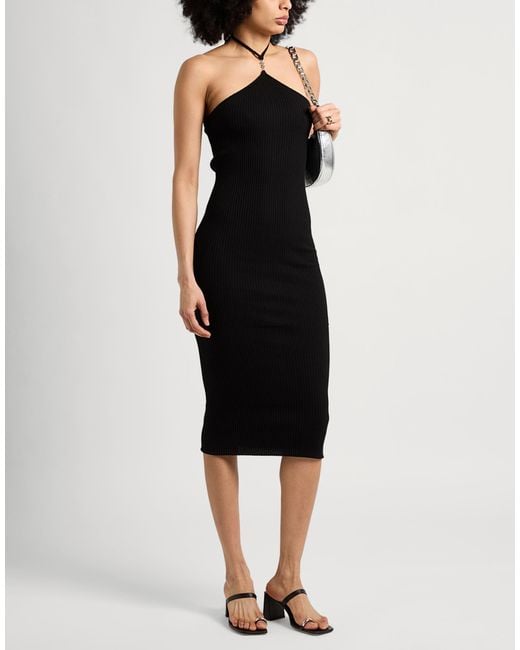 Amiri Black Midi Dress