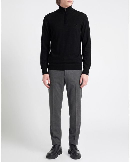 Paul & Shark Black Midnight Sweater Virgin Wool, Lyocell for men