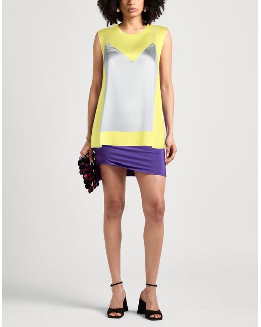 Loewe Yellow Fluo Satin Top