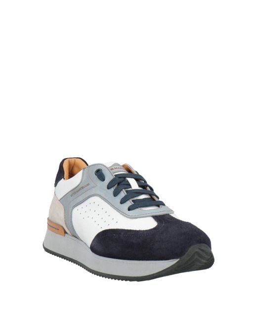 Sutor Mantellassi Blue Midnight Sneakers Leather for men