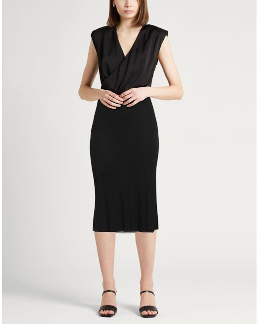 Khaite Black Midi Skirt Viscose