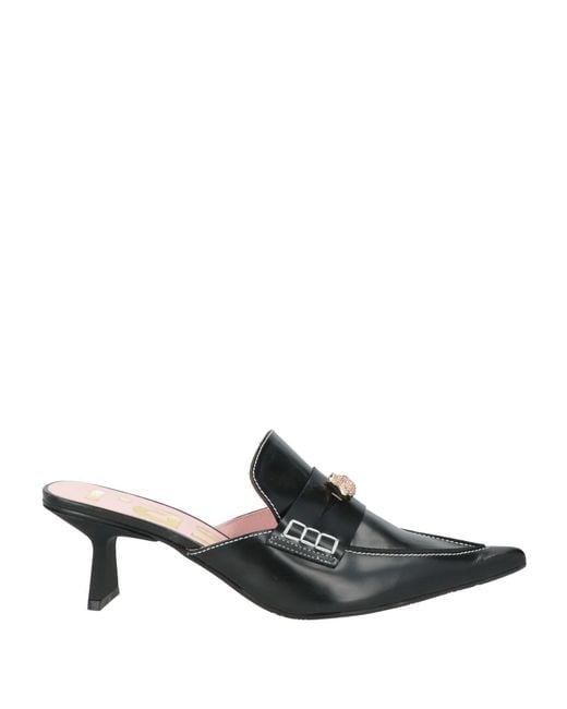 Ras Black Mules & Clogs