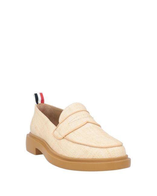 Thom Browne Loafers Natural Raffia, Leather