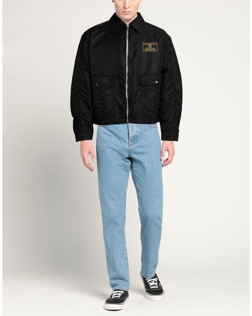 Champion Black Jacket Polyamide, Polyester, Cupro for men