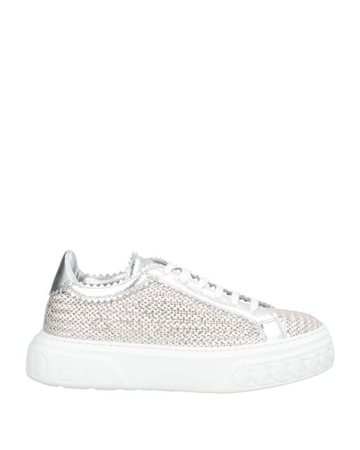 Casadei White Sneakers Leather