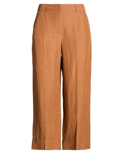 Pennyblack Orange Camel Pants Viscose, Linen