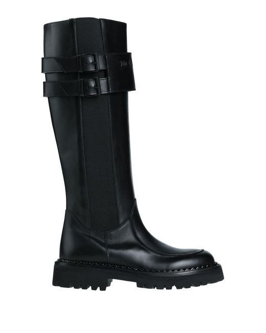 John Galliano Knee Boots in Black Lyst