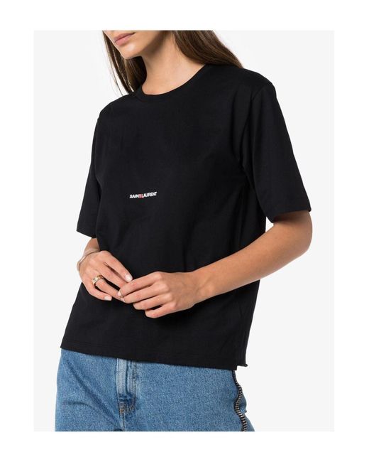 Camiseta Saint Laurent de color Black