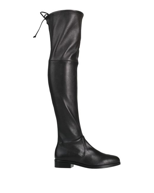 Stuart Weitzman Black Boot Leather