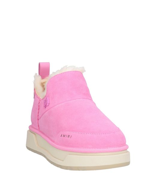 Amiri Pink Ankle Boots