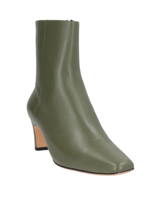 Lola Cruz Green Ankle Boots