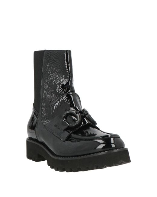 Bruglia Black Ankle Boots Leather