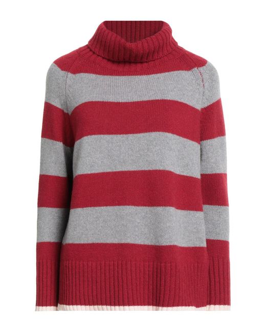 Aragona Red Turtleneck Cashmere