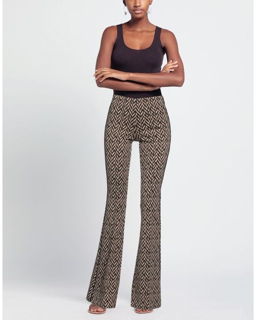 SIMONA CORSELLINI Gray Pants Polyester, Viscose, Elastane