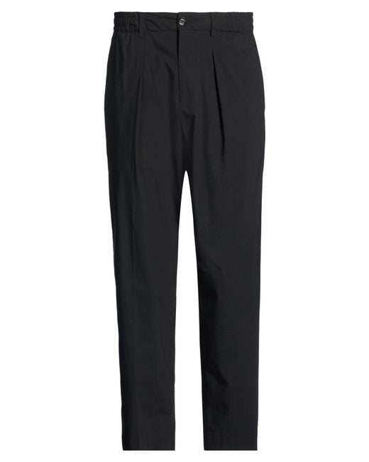 BE ABLE Black Pants Cotton, Polyamide, Elastane for men
