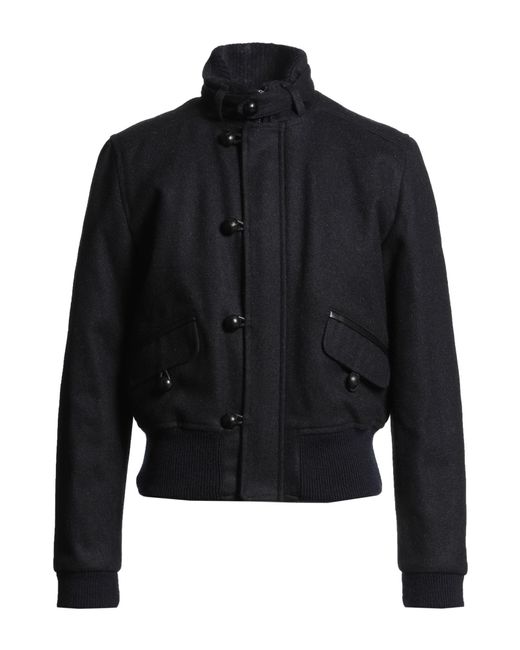 Isabel Marant Blue Jacket Wool, Elastane, Acrylic, Polyimide, Lambskin for men