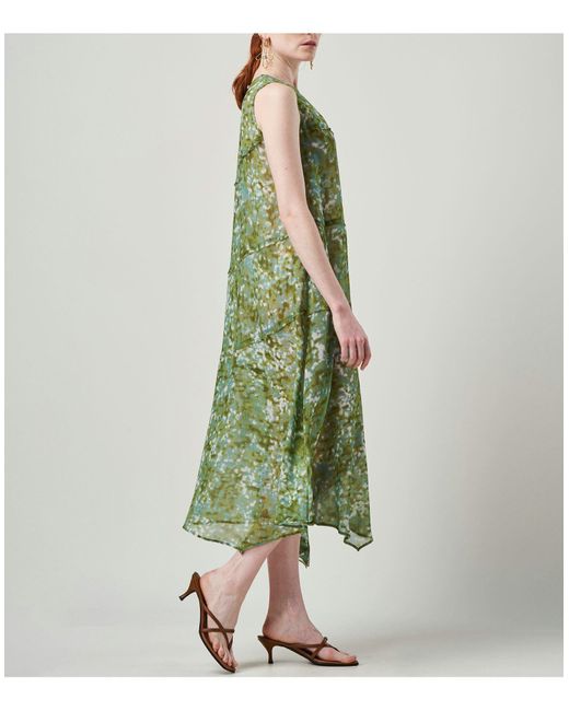 High Green Midi-Kleid