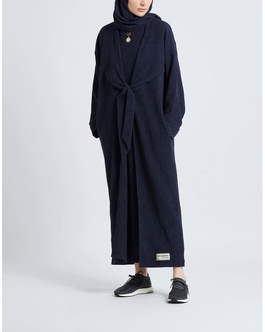 THE GIVING MOVEMENT x YOOX Blue Overcoat & Trench Coat