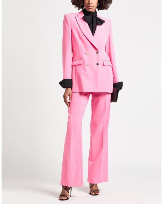 alma sanchez Pink Suit Polyester, Elastane