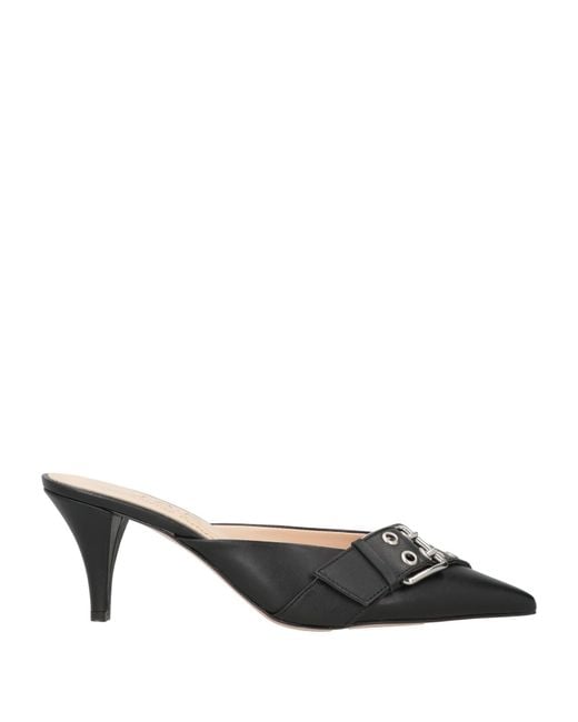 J.A.P. JOSE ANTONIO PEREIRA Black Mules & Clogs