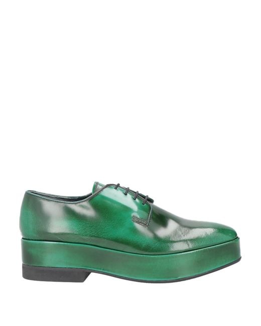 Prada Green Lace-up Shoes