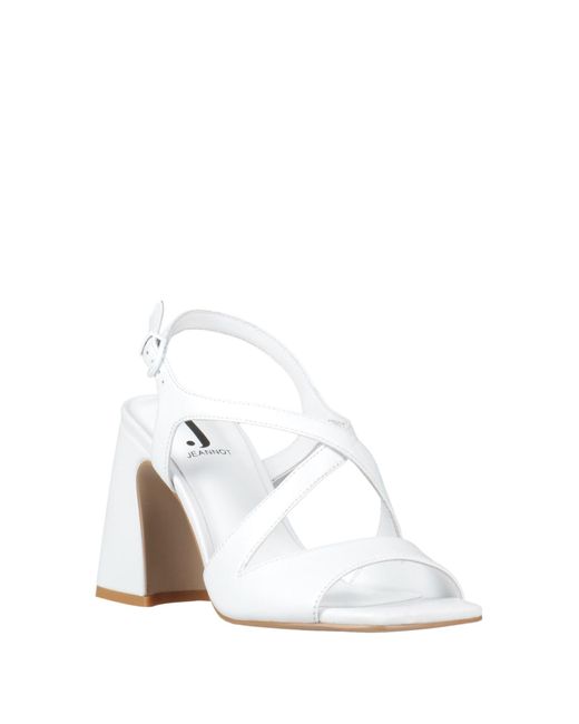 Jeannot White Sandale