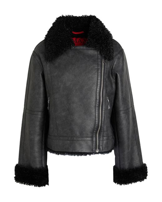 MAX&Co. Black Shearling & Teddy