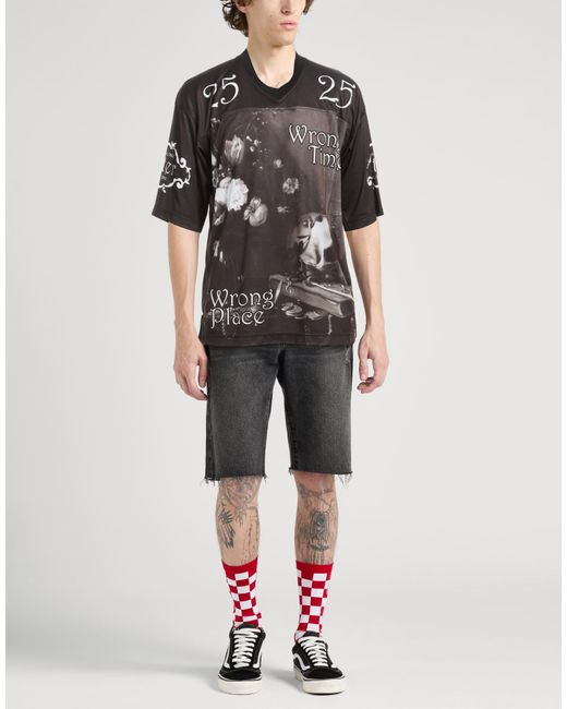 Iuter Black T-Shirt Polyester, Polyamide for men