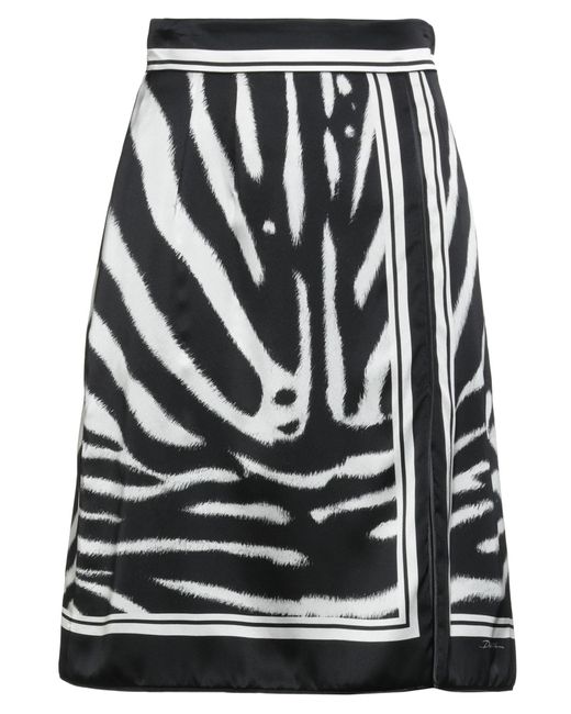Dolce & Gabbana Black Mini Skirt Silk
