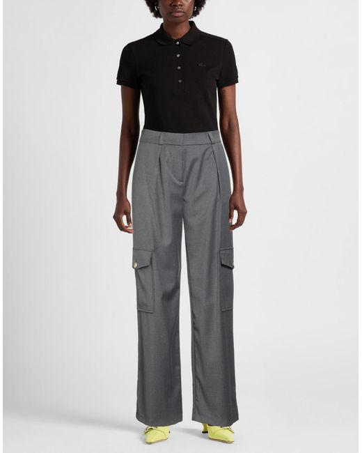 Cristinaeffe Gray Pants Polyester, Viscose, Elastane