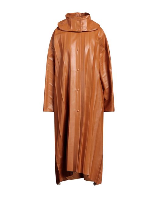 A.W.A.K.E. MODE Orange Overcoat & Trench Coat