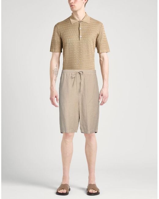 120% Lino Natural Shorts & Bermuda Shorts Linen for men