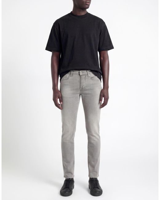 0/zero Construction Gray Jeans Cotton, Elastane for men