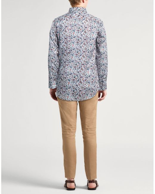 Etro Blue Shirt Cotton for men
