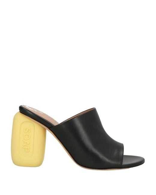 Loewe Black Sandals Leather