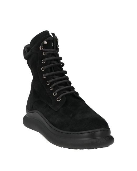 Stokton Black Ankle Boots Leather