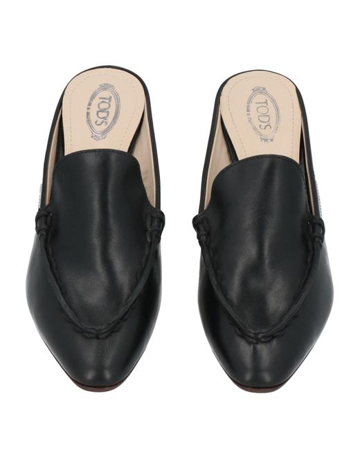 Tod's Black Mules & Clogs