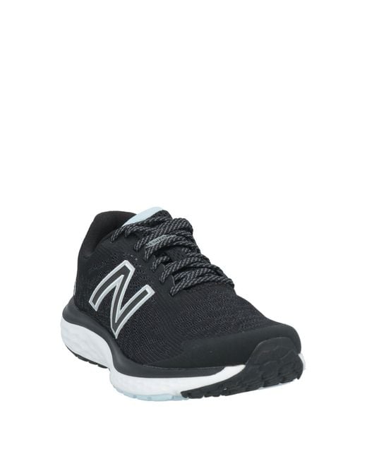 New Balance Black Sneakers Textile Fibers