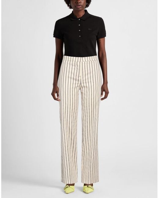 Kaos White Pants Viscose, Polyester, Polyamide