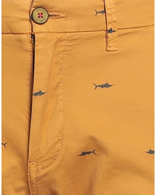 Impure Orange Shorts & Bermuda Shorts Cotton, Elastane for men