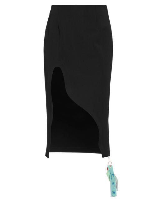 Off-White c/o Virgil Abloh Black Midi Skirt