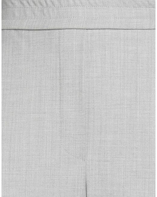 8pm Gray Pants Polyester, Virgin Wool, Rayon, Elastane